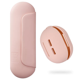 AGIKET silicone makeup brush holder front view in pink