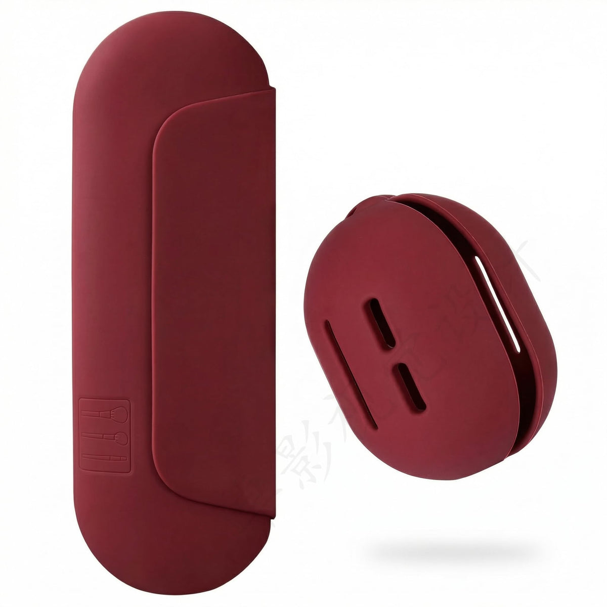 AGIKET Silicone Makeup Brush Holder front view in pink