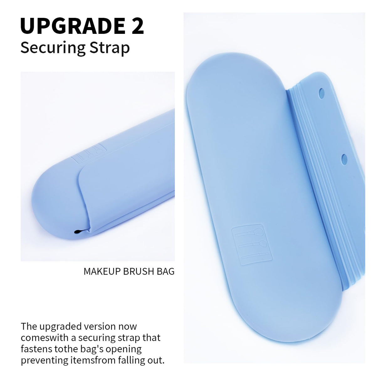 AGIKET Silicone Makeup Brush Holder side view