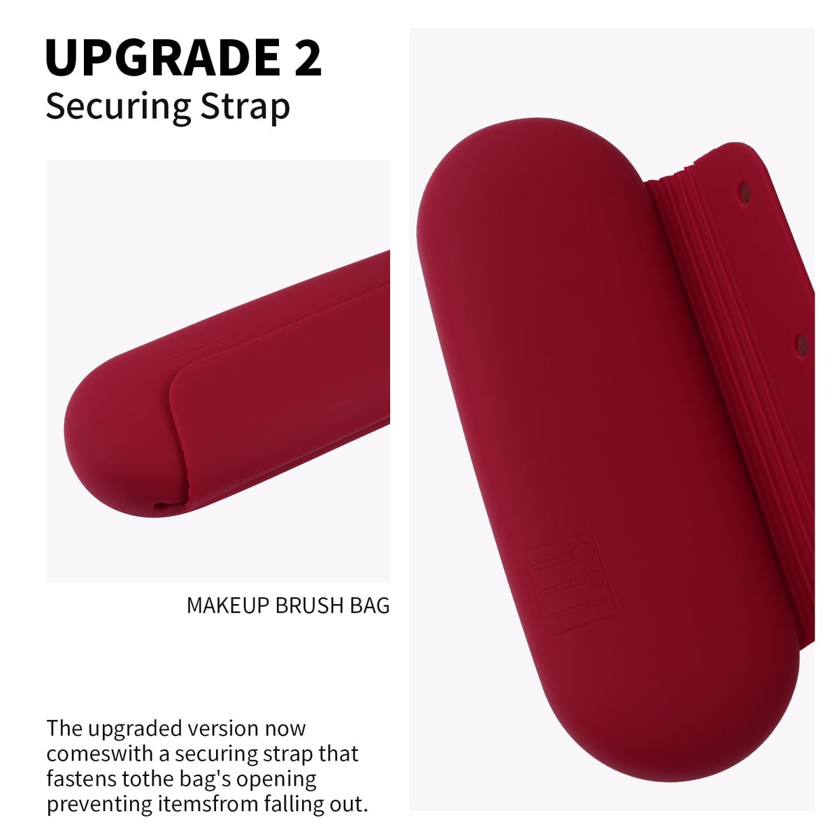 AGIKET Silicone Makeup Brush Holder side view