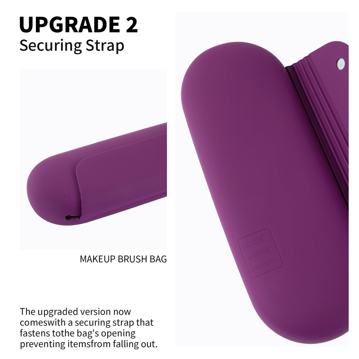 AGIKET Silicone Makeup Brush Holder side view