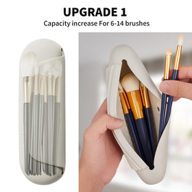 AGIKET Silicone Makeup Brush Holder side view showing magnetic clasp