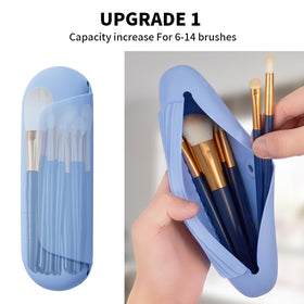 AGIKET Silicone Makeup Brush Holder with beauty sponge case