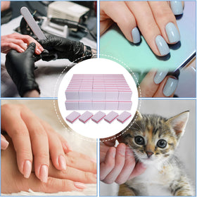 AhaTopia Nail Buffers 100 Pack ideal for acrylic nails