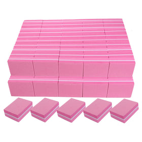 AhaTopia Nail Buffers 100 Pack Mini Buffer Block front view