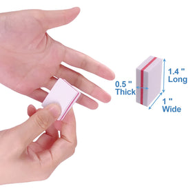 AhaTopia Nail Buffers 100 Pack used on natural nails