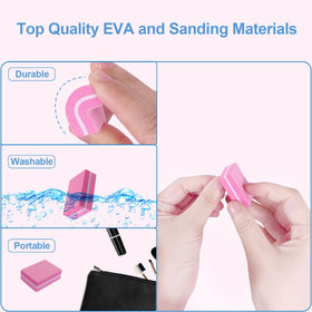 AhaTopia Nail Buffers arranged neatly in a box