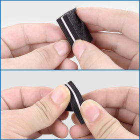 AhaTopia Nail Buffers in a purse for portability