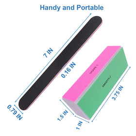 AhaTopia Nail File and Buffer Set packaging front view
