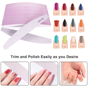 AhaTopia Nail Files 7 inches length comparison