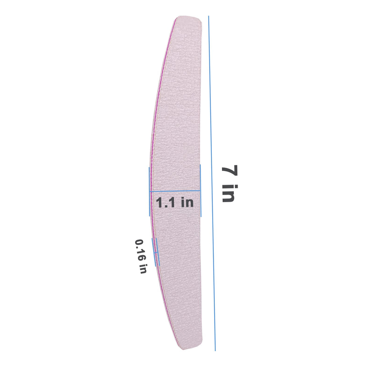 AhaTopia Nail Files in use on acrylic nails