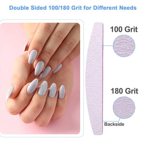 AhaTopia Nail Files showing 100 grit side