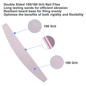 AhaTopia Nail Files showing 180 grit side