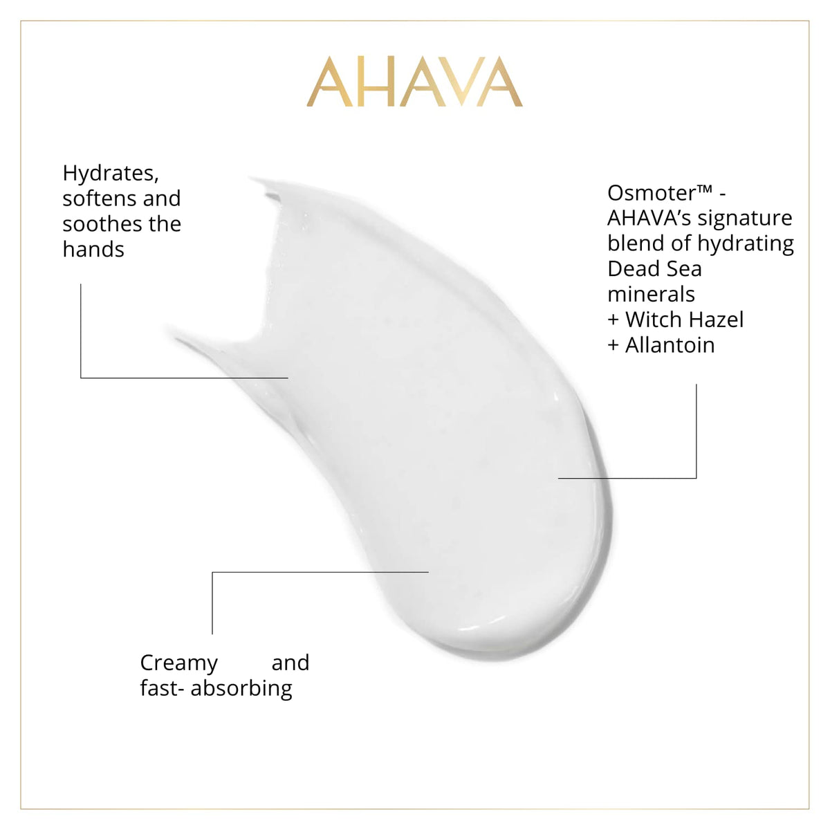 AHAVA Dead Sea Water Mineral Hand Cream texture close-up