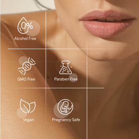 AHAVA deodorant placed on marble bathroom counter