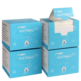 AIDEA Disposable Face Towels 200 Count packaging front view
