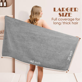 AIDEA Hair Towel Wrap folded compactly for travel