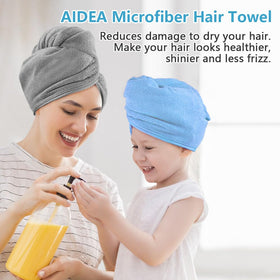 AIDEA Hair Towel Wrap lightweight design comparison