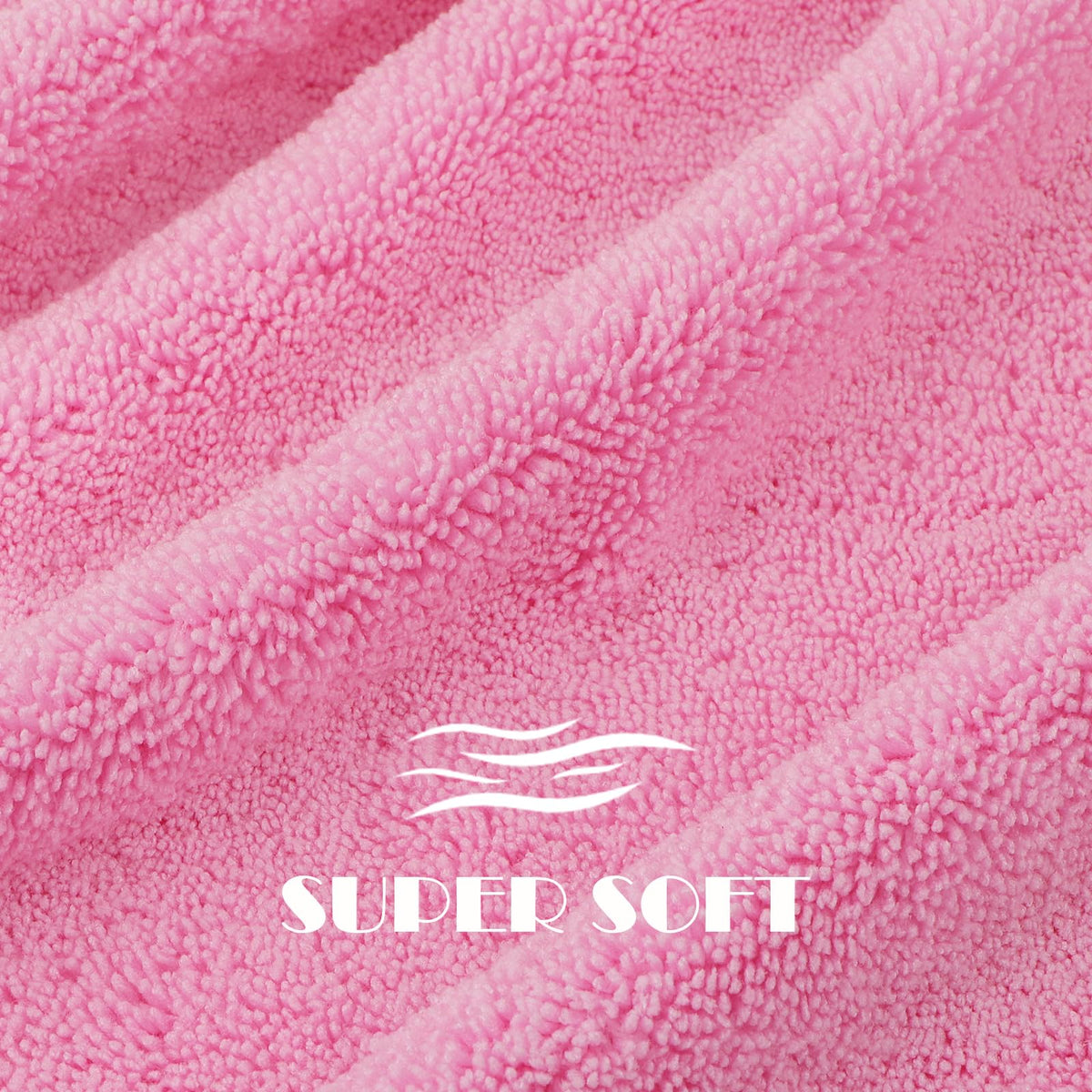 AIDEA Hair Towel Wrap showing absorbent microfiber texture