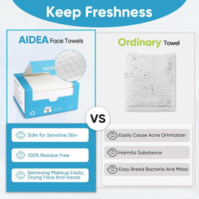 AIDEA XL Face Towels portable pack for travel