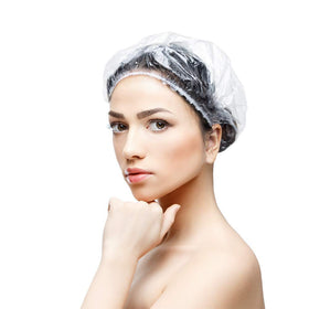 AIDIQIU disposable shower cap displayed with other bathing accessories