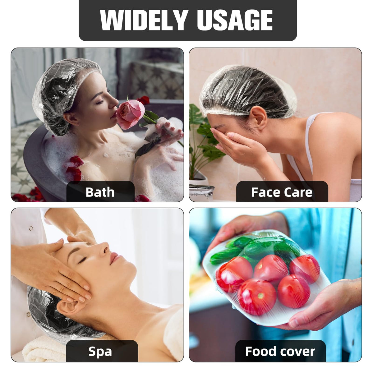 AIDIQIU Disposable Shower Cap packaging details