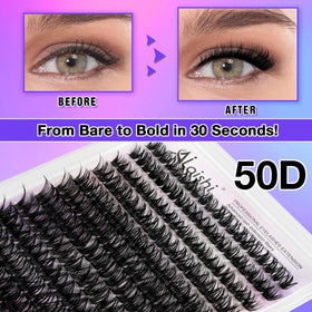 AILAISHI Lash Clusters mixed length display