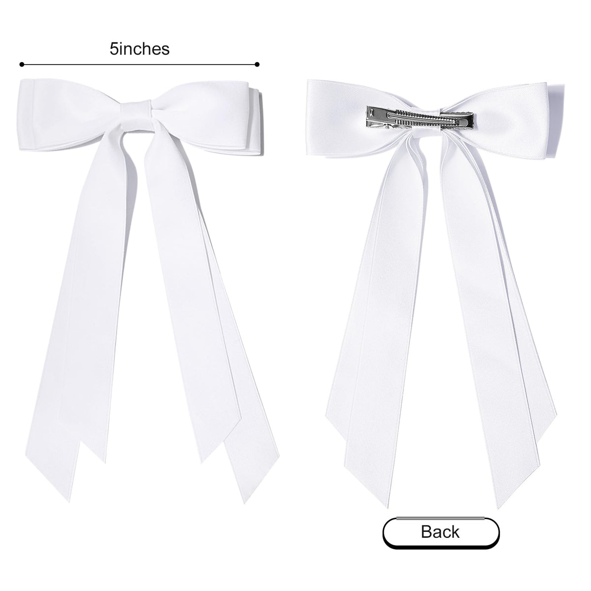 Aileam hair bows displayed on a pastel background