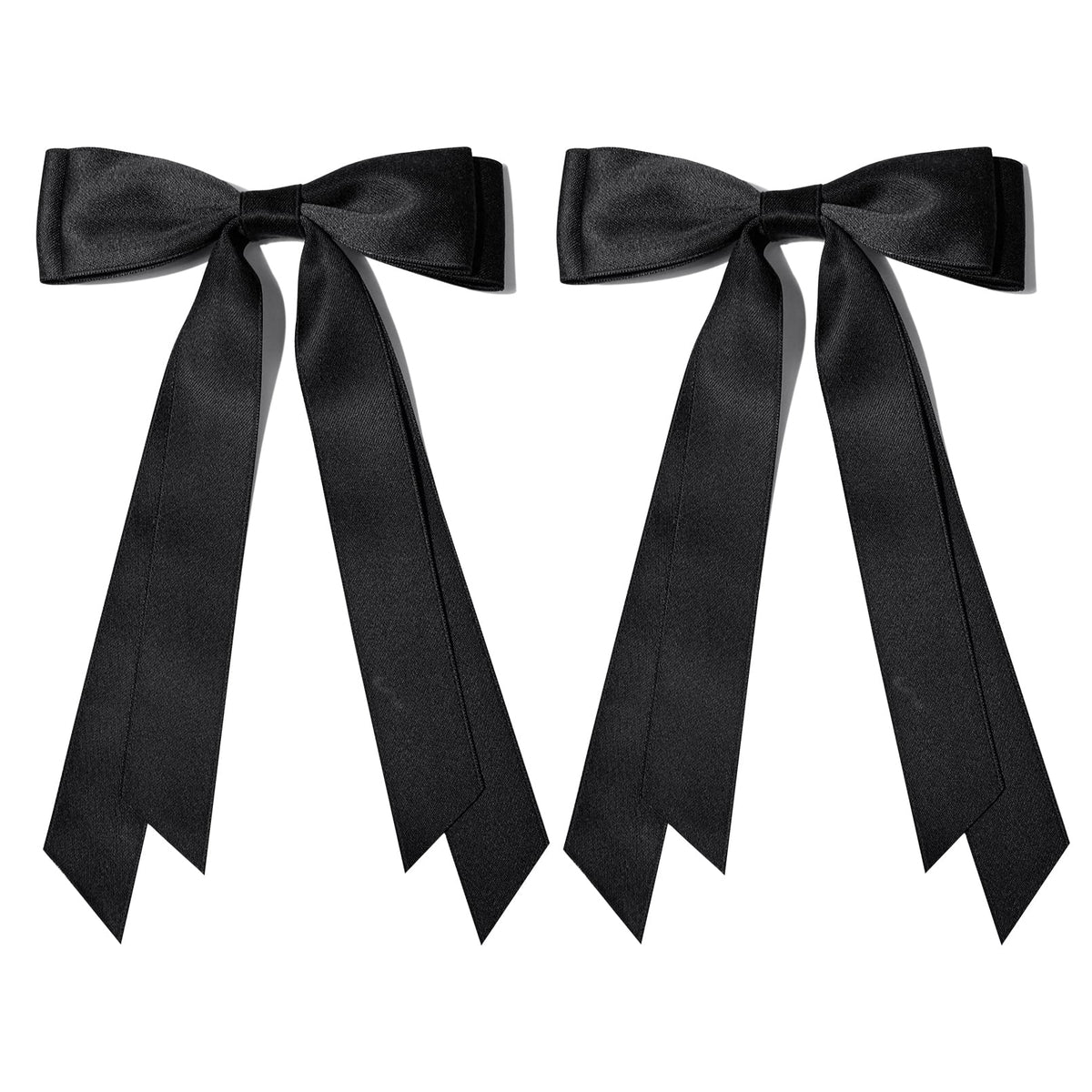 Aileam Silky Satin Hair Bows attached to a headband