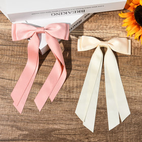 Aileam Silky Satin Hair Bows in packaging