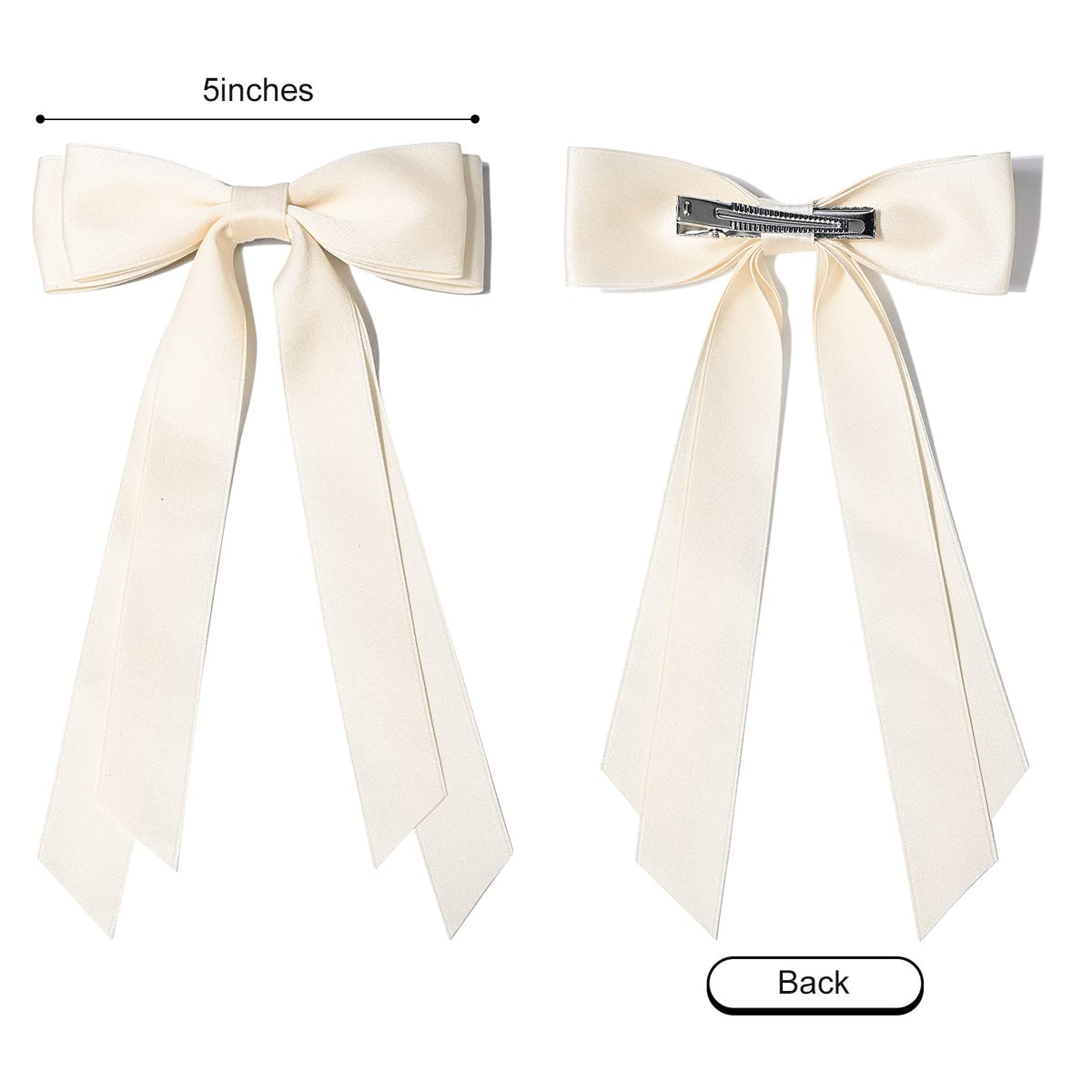 Aileam Silky Satin Hair Bows on a headband