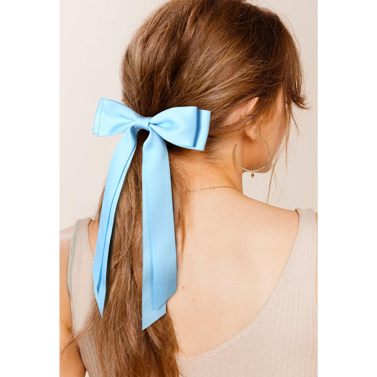 Aileam Silky Satin Hair Bows packaging