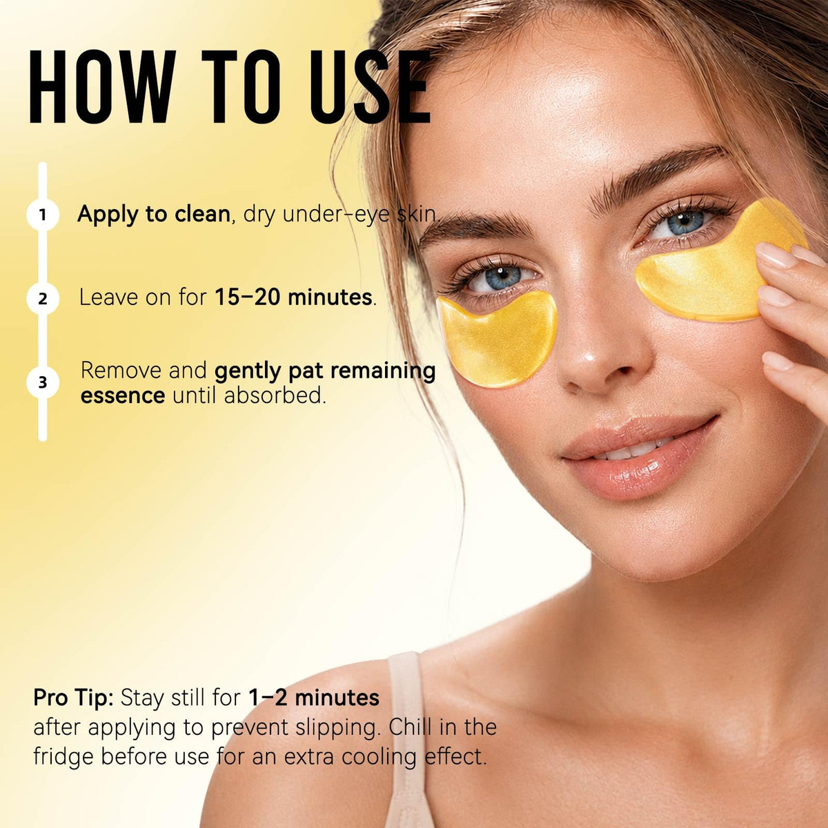 AILEORY 24K Gold Peptide Under Eye Patches opened packaging