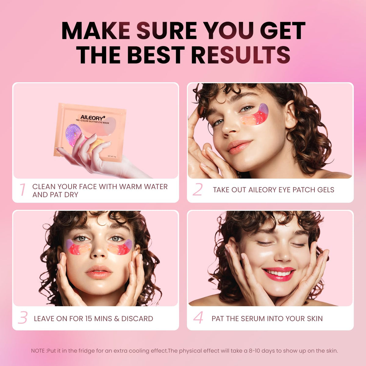 AILEORY Under Eye Patches in a beauty routine