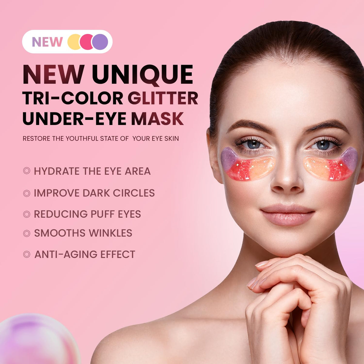 AILEORY Under Eye Patches packaging with 48 pairs