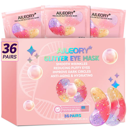 AILEORY Under Eye Patches tri-colour gel pads front view