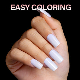 AILLSA Medium Square Fake Nail Tips in use on nails