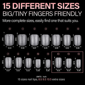 AILLSA nail tips showcasing various nail art designs