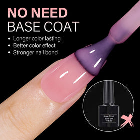 AILLSA Short Coffin Nail Tips close-up of matte finish