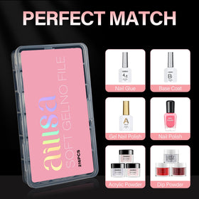 AILLSA Short Square Nail Tips assortment of nail tips