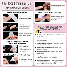 AILLSA Solid Gel Nail Glue 32g side view