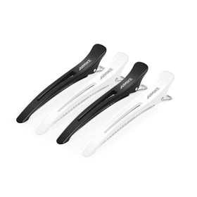 AIMIKE 4pcs Professional Hair Clips in white and black front view