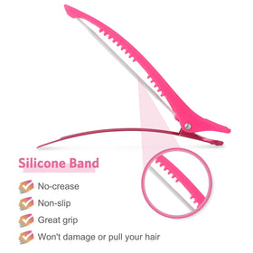 AIMIKE Duck Bill Clips in use for hair styling