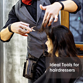 AIMIKE duck billed hair clips in use on long hair