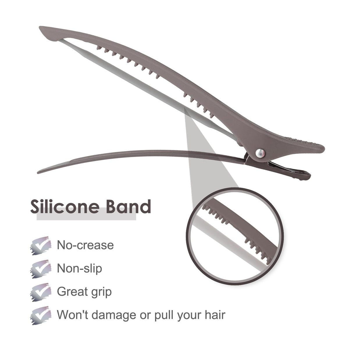 AIMIKE hair clips displayed with hair styling tools