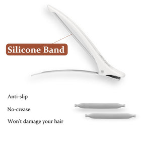 AIMIKE hair clips in use on long hair during styling