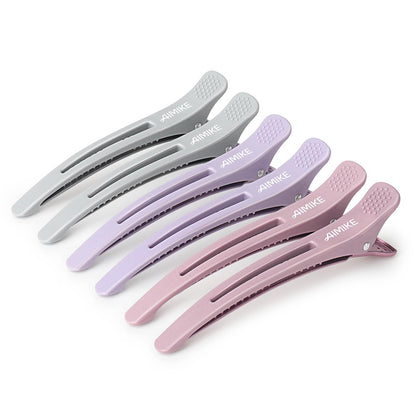 AIMIKE Hair Sectioning Clips in Morandi colour, front view