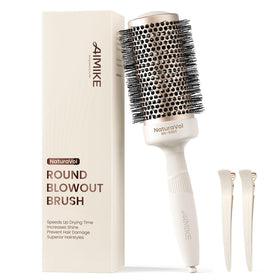 AIMIKE NaturaVol Round Brush front view with 2.1 inch barrel