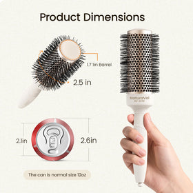 AIMIKE NaturaVol Round Brush with heat-resistant bristles
