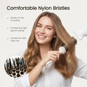 AIMIKE NaturaVol Round Brush with included hair clips